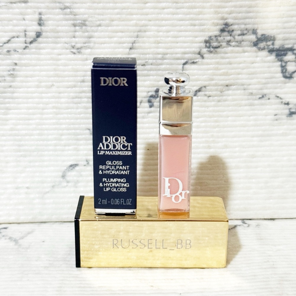 Dior Addict Lip Maximizer Pink Mini Lip Plumper Gloss - Picture 3 of 9